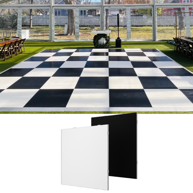 ACS WF-82 Matte Wooden Black and White Dance Floor