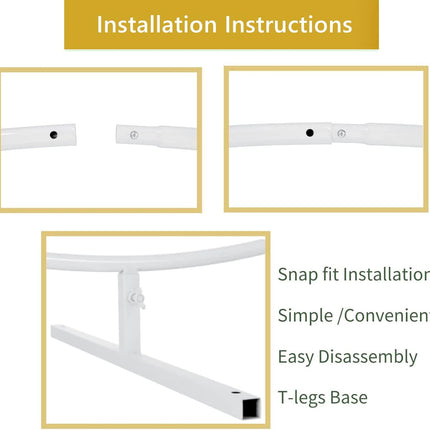 ACS White Round Balloon Arch Stand for Wedding, Party, Baby Shower Decoration