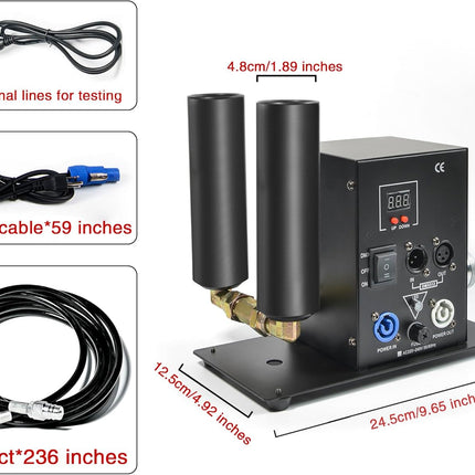 Be Cool Event FX-X7 DMX Double Nozzle CO2 Jet Cannon for Nightclubs