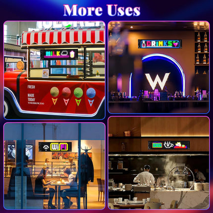 2 PCS Devil Eyes Light for Trucks - Programmable LED Display for Trucks Windows