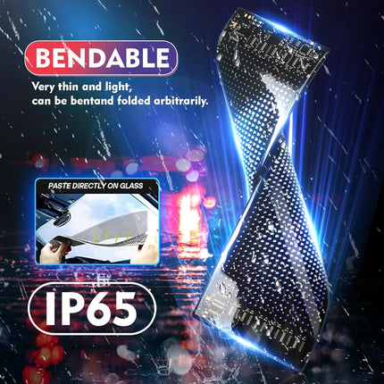 2 PCS Devil Eyes Light for Trucks - Programmable LED Display for Trucks Windows