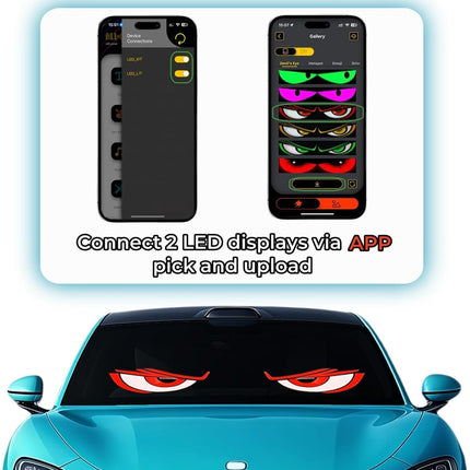 LED Devil Eyes Light for Trucks - Programmable LED Display for Trucks Windows