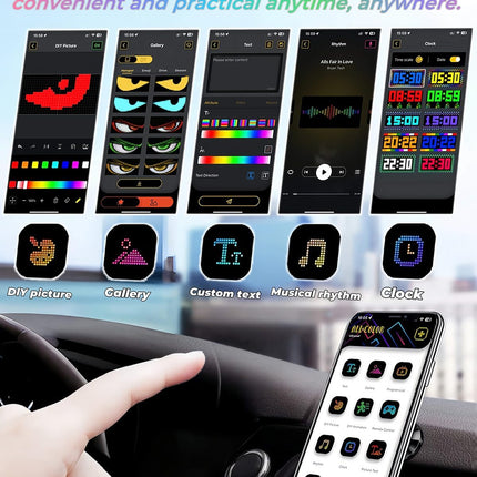 LED Devil Eyes Light for Trucks - Programmable LED Display for Trucks Windows