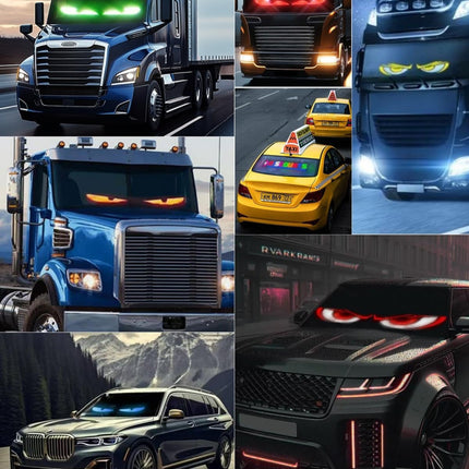 LED Devil Eyes Light for Trucks - Programmable LED Display for Trucks Windows
