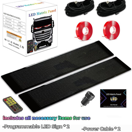 LED Devil Eyes Light for Trucks - Programmable LED Display for Trucks Windows