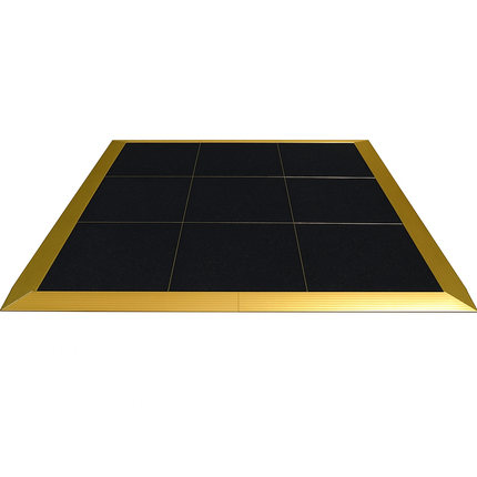 Portable Commercial Black Dance Floor with Trim