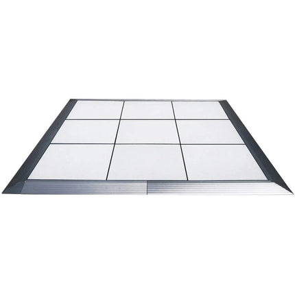 Portable Commercial White Dance Floor with Trim