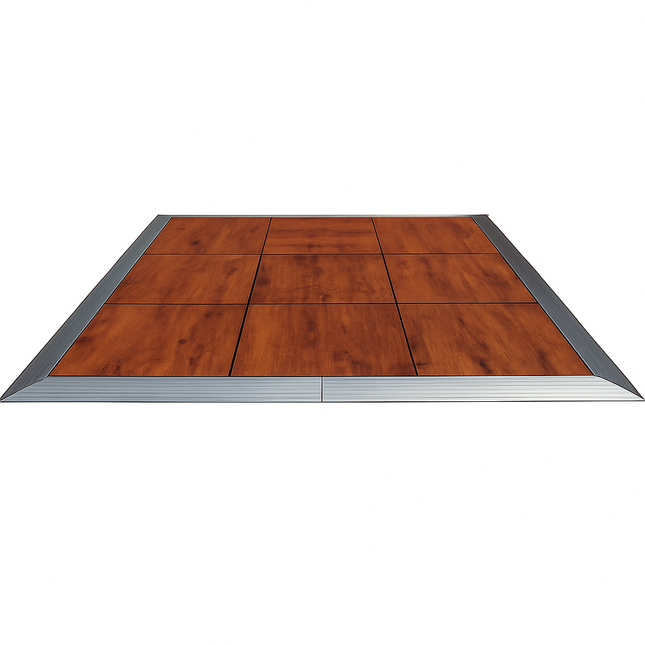 Portable Commercial Wood Grain Dance Floor with Trim