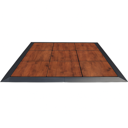 Portable Commercial Wood Grain Dance Floor with Trim