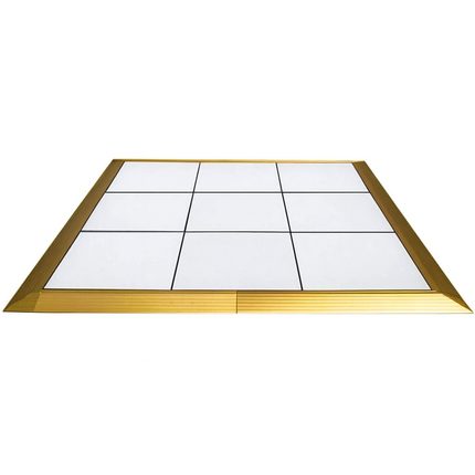 Portable Commercial White Dance Floor with Trim