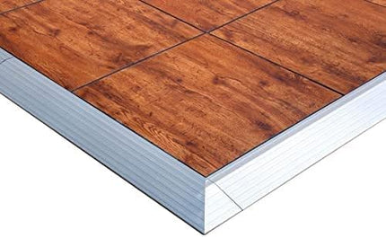 Portable Commercial Wood Grain Dance Floor with Trim